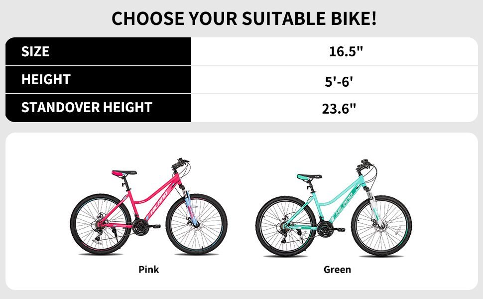 Hiland 26 Inch Womens Mountain Bike himano 21 Speed
