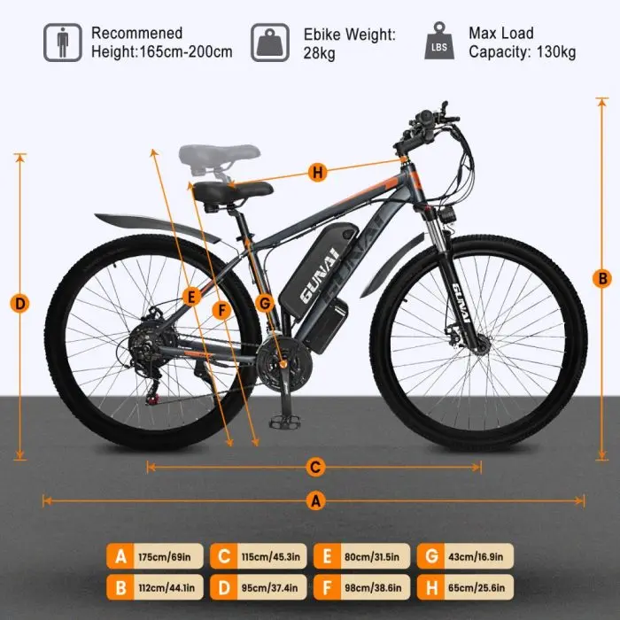 GUNAI GN29 Adult Electric Bike 750W Electrical Road Bicycle