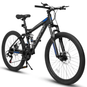 Ecarpat Dual Full Suspension Mountain Bike 24/26 Inch Bicycle
