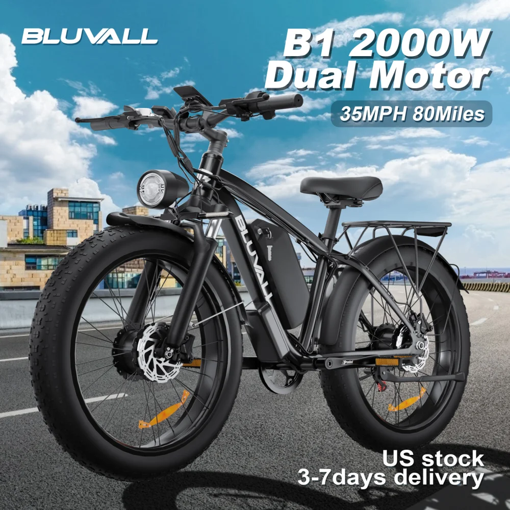 Moobelo M1 2000W Dual-Motor E-Bike 48V 22.4ah Fat Tires