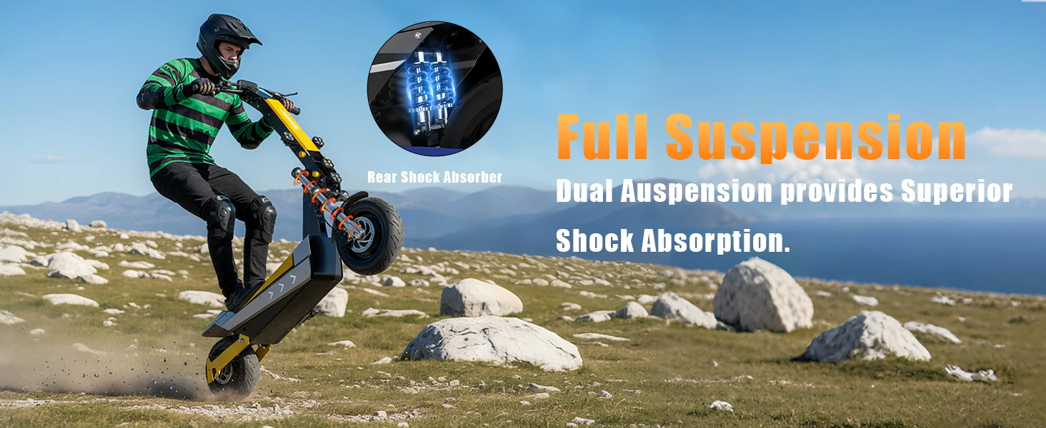 Terrosor 3000Wx2 Adult Electric Scooter Dual Motor Top Speed 50MPH