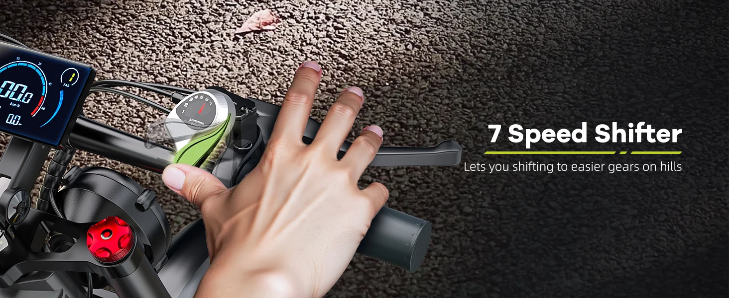 Cybervelo 26” Fat Tire Mountain Sand Snow E-Bike, 5000W