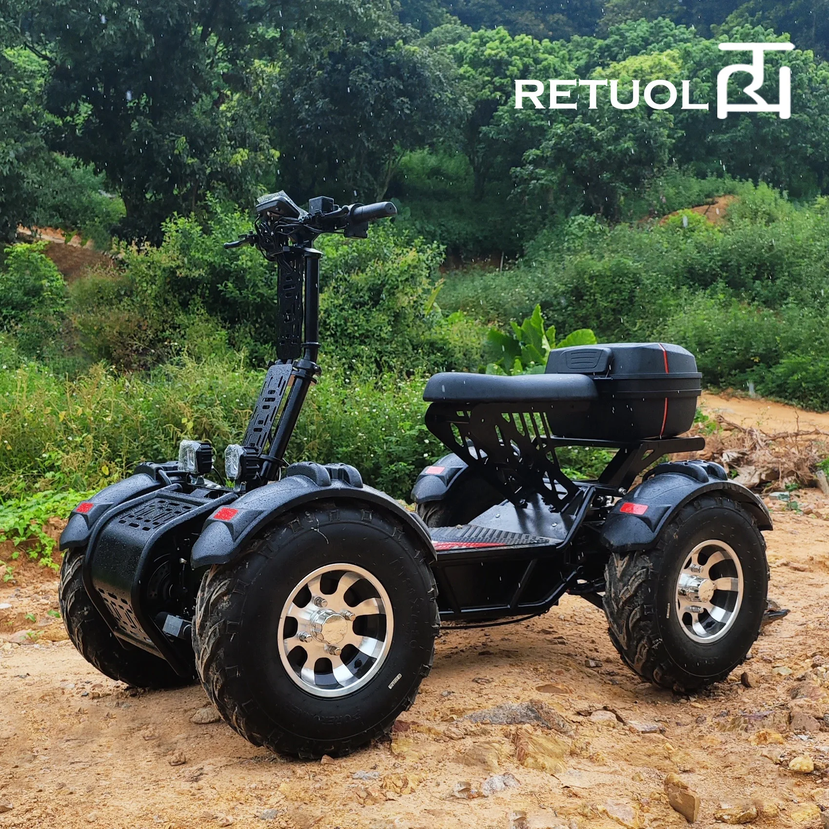 60V 60AH Electric Drift ATV, 500CC High Power 4WD Off-Road Vehicle