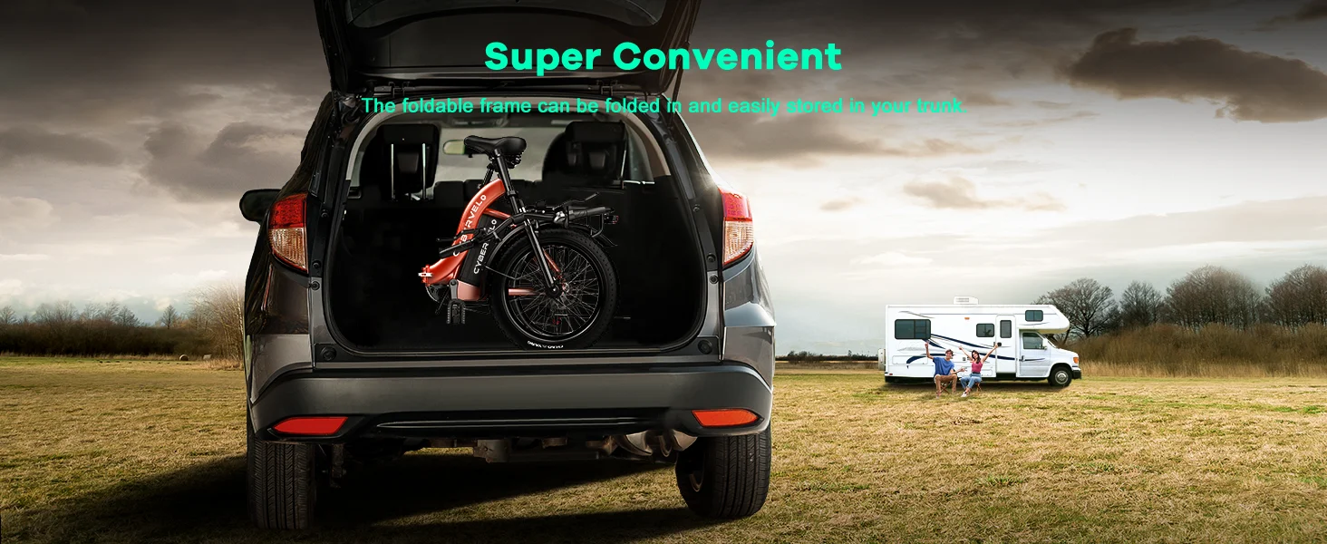 Cybervelo 1000W  Foldable E-bike for adults