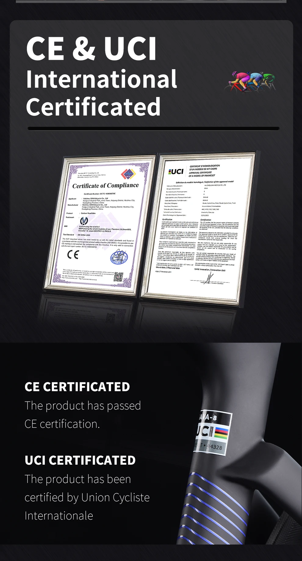 SAVA F20 Carbon Fiber Road Bike,  Hydraulic Disc Brakes