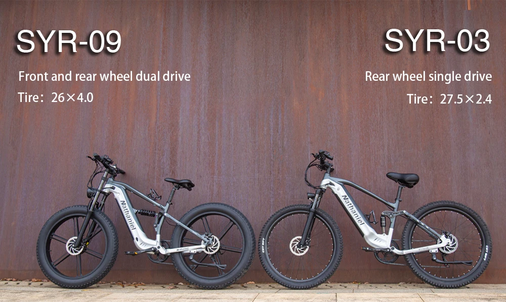 Nathaniel SYR09 E-Bike 2000W Dual Drive 26x4.0 Fat Tire 48V20AH