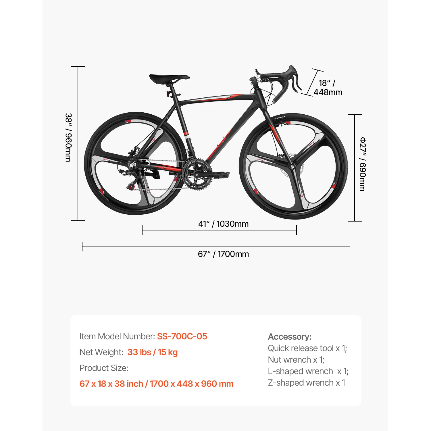 SucceBuy Road Bike Wheels Racing Bike 14 Speed bicycle