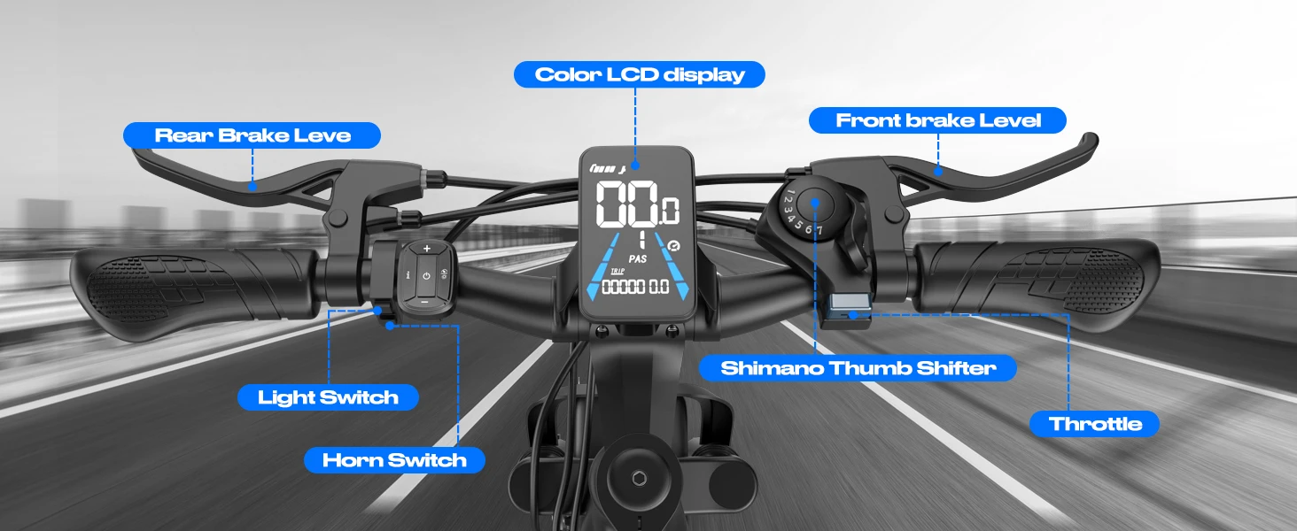 Electric Bike for Adults, 1500W Peak Ebike, 60Miles 25MPH