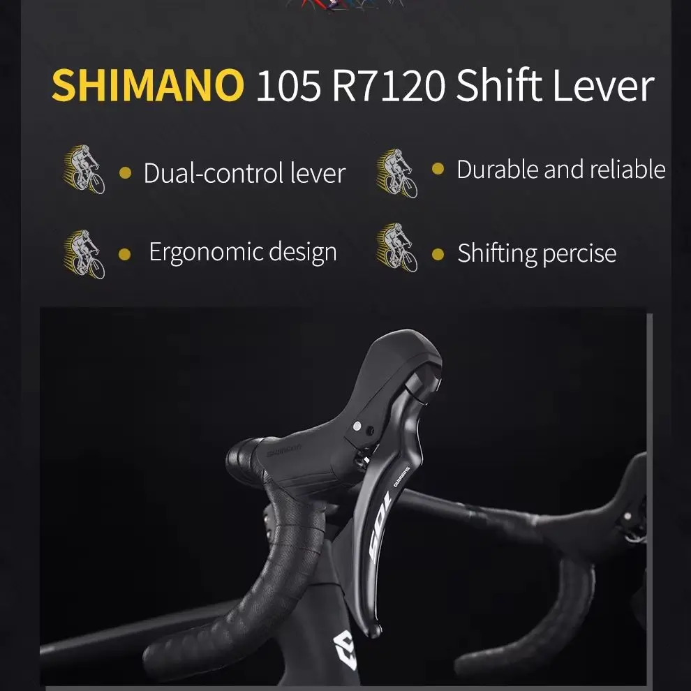 SAVA F20 Carbon Fiber Road Bike,  Hydraulic Disc Brakes