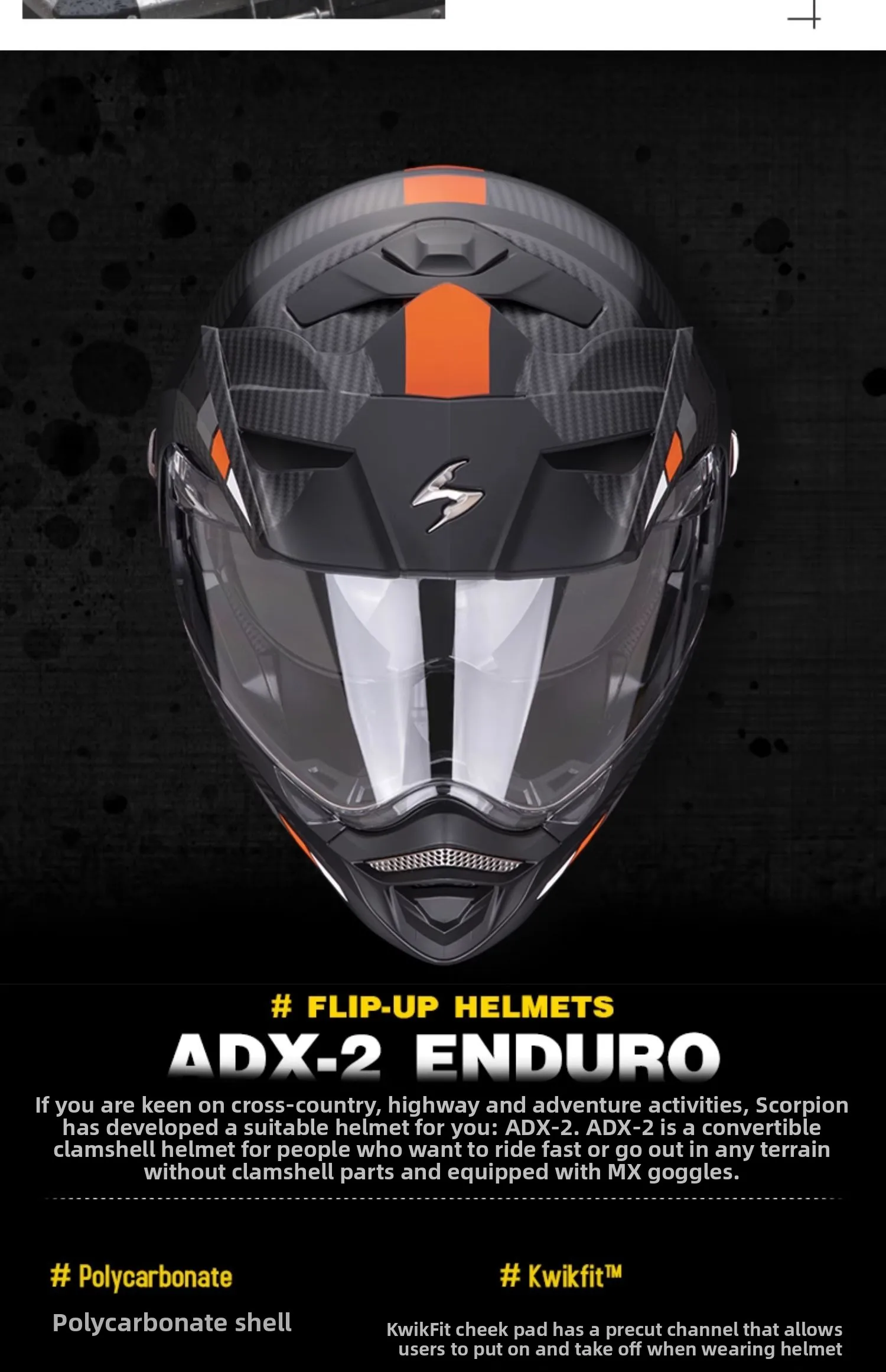 Scorpion Motorcycle Helmet ECE DOT Certification Double Lens