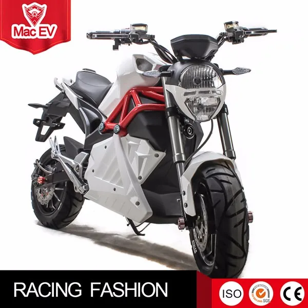 High Quality 7 Colors Available 2000W Electric Motorcycle 72/60V