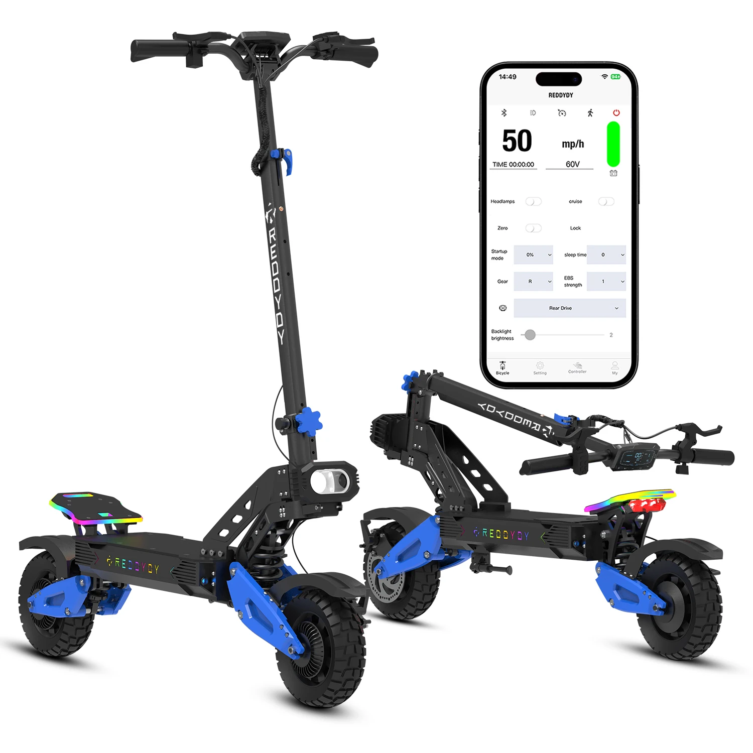 Electric scooter 50 MPH Fastest Dual Motor Scooter for adults