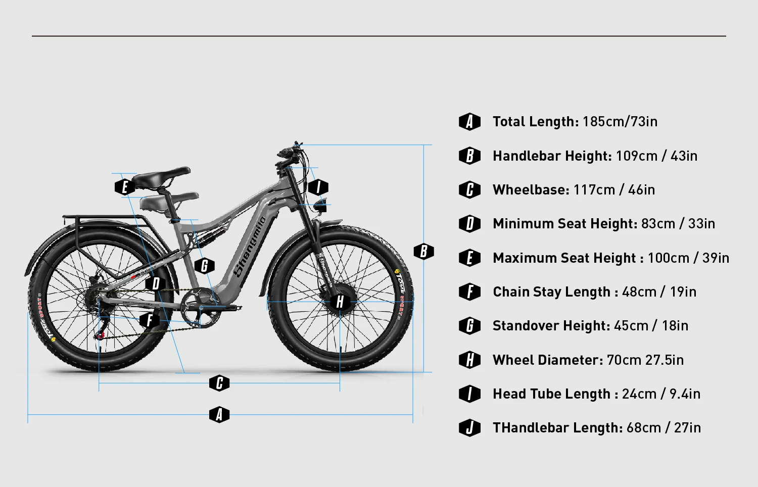 Shengmilo S600 Electric Bike Dual Motor2000W  48V17.5AH Battery