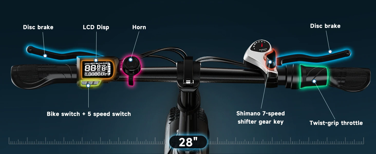 Cybervelo 1000W  Foldable E-bike for adults