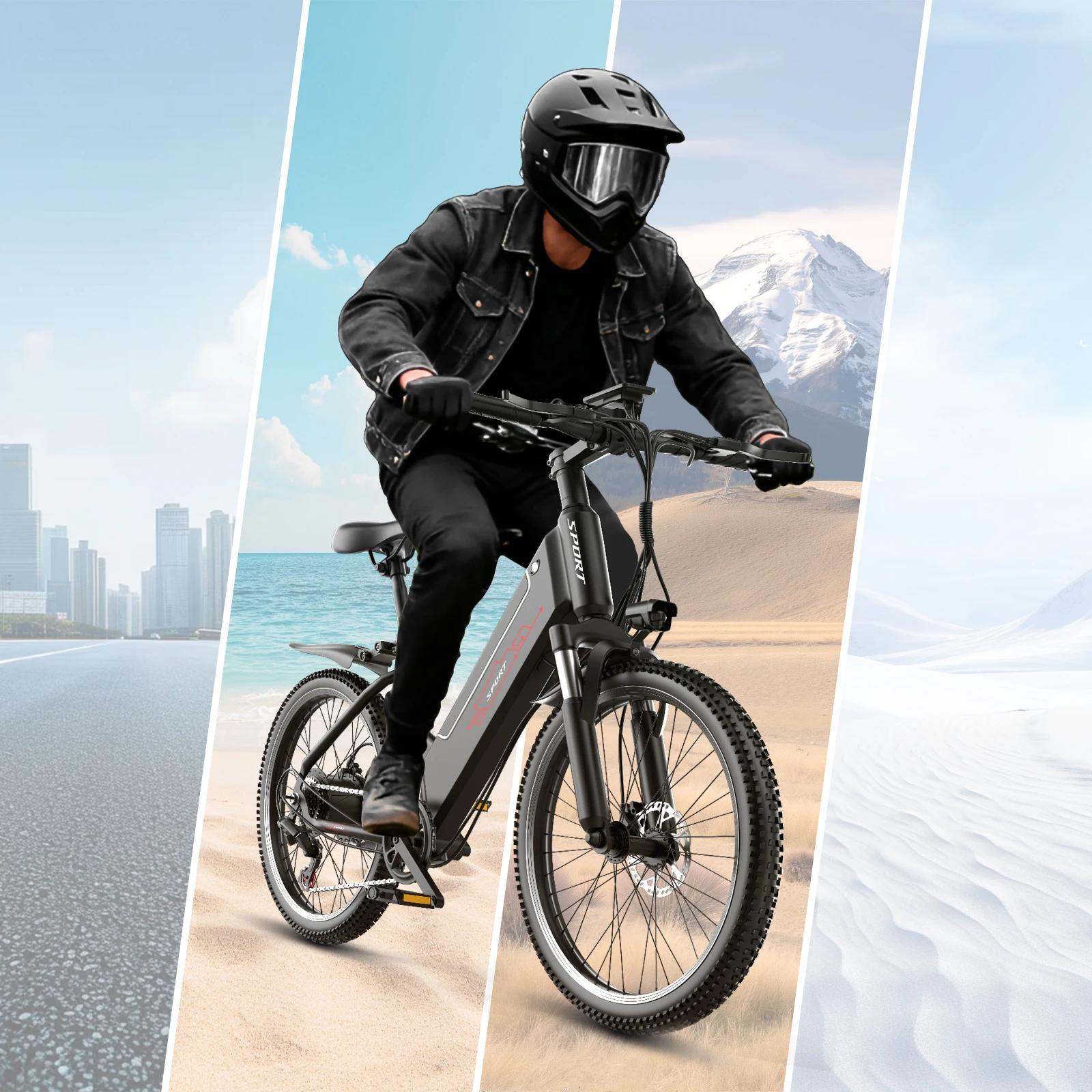 Electric Bike for Adults, 1500W Peak Ebike, 60Miles 25MPH