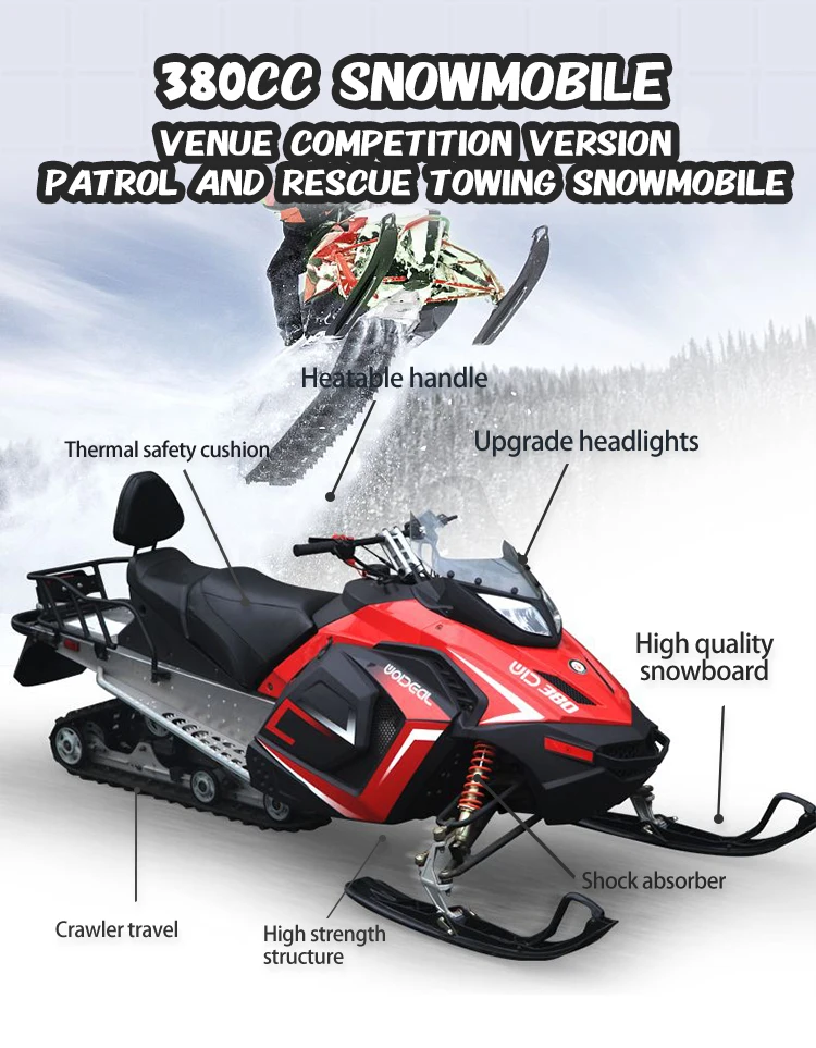 380cc Snowmobile CCC Certification Gas Snowmobile