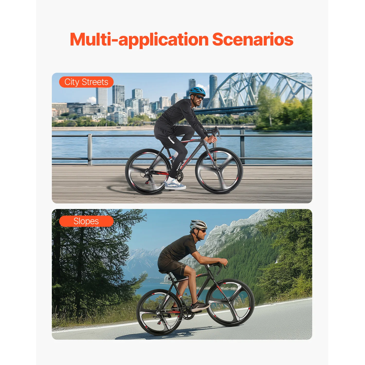 SucceBuy Road Bike Wheels Racing Bike 14 Speed bicycle