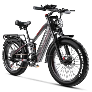 Cybervelo 26” Fat Tire Mountain Sand Snow E-Bike, 5000W