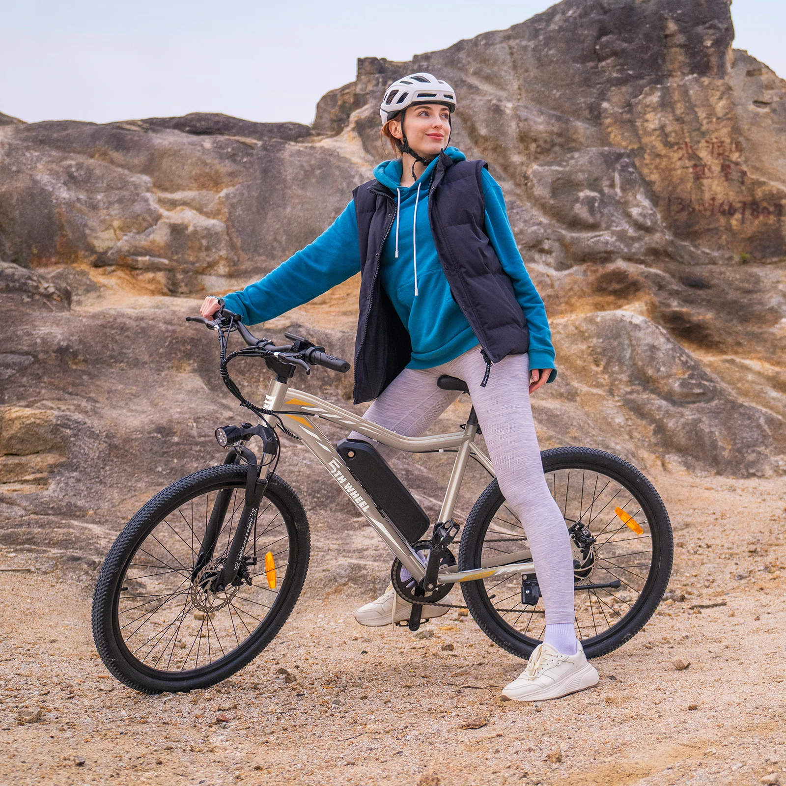 5TH WHEEL AB17 Electric Bike, 700W Peak Motor, 23 Mph Max Speed