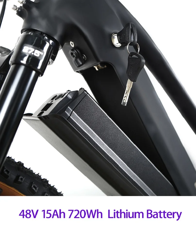 Long Range Pedal Assist Electric Dual Suspension Mountain Bike