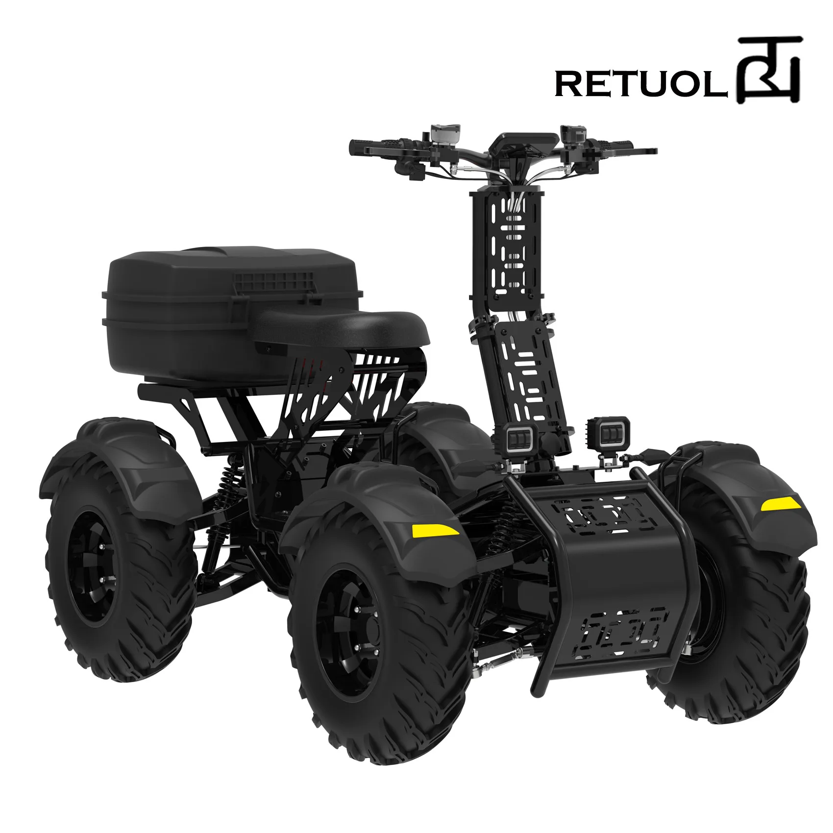 60V 60AH Electric Drift ATV, 500CC High Power 4WD Off-Road Vehicle