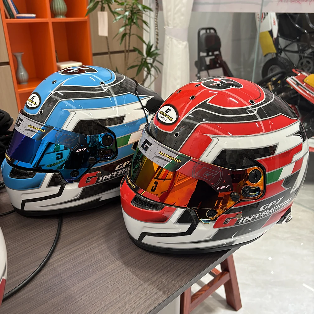 Lightweight Carbon Fiber Helmet for Karting Racing Full Face Carbon