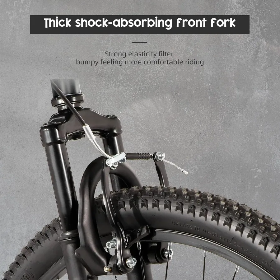 26-inch Mountain Bike with Iron Frame Designed for Men and Women