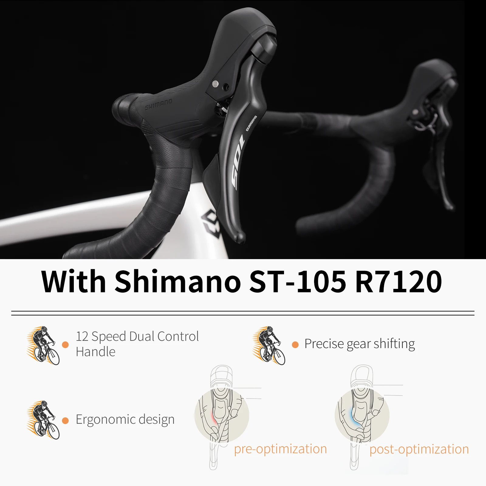 SAVA F20 Carbon Fiber Road Bike,  Hydraulic Disc Brakes