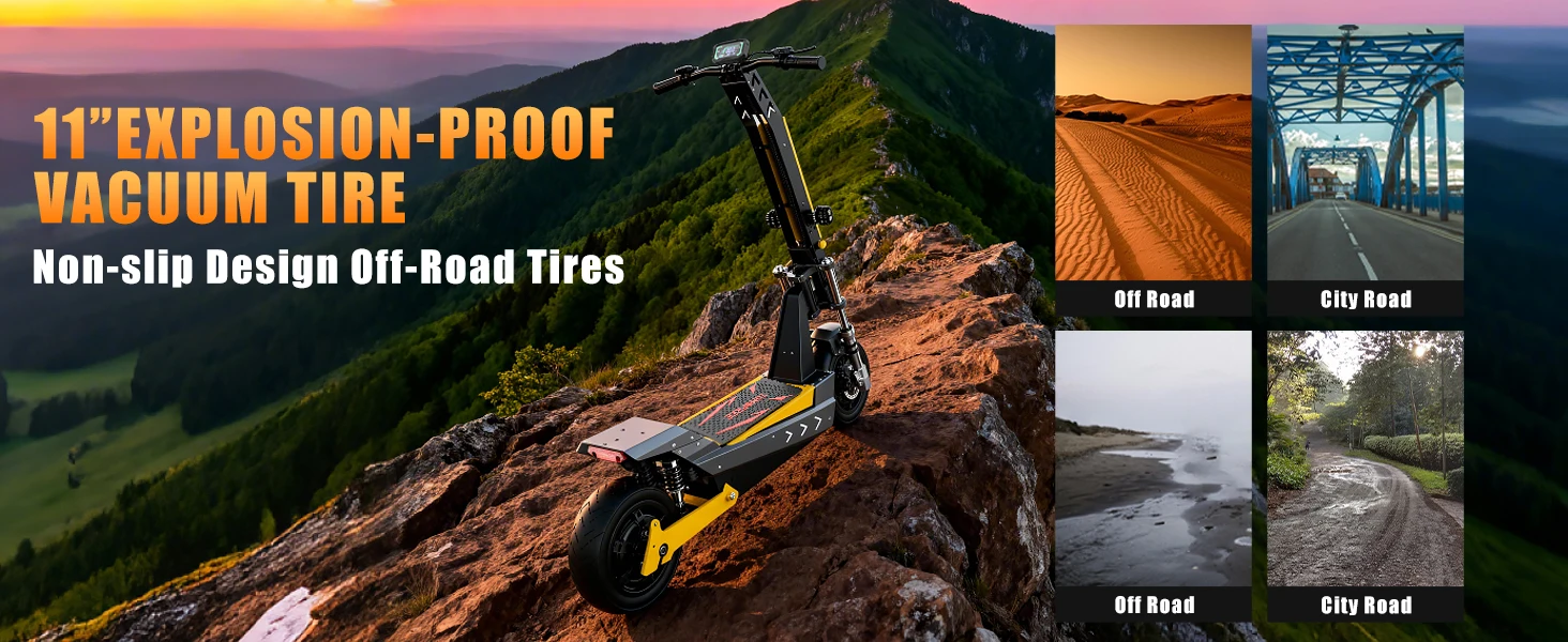 Terrosor 3000Wx2 Adult Electric Scooter Dual Motor Top Speed 50MPH